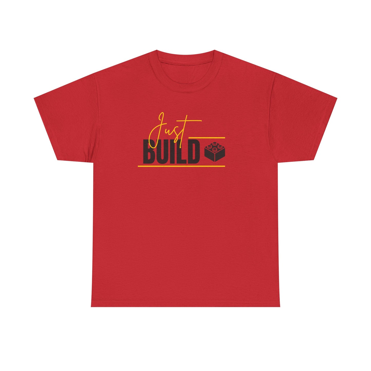 Yellow Just Build. LEGO Inspired T-shirt