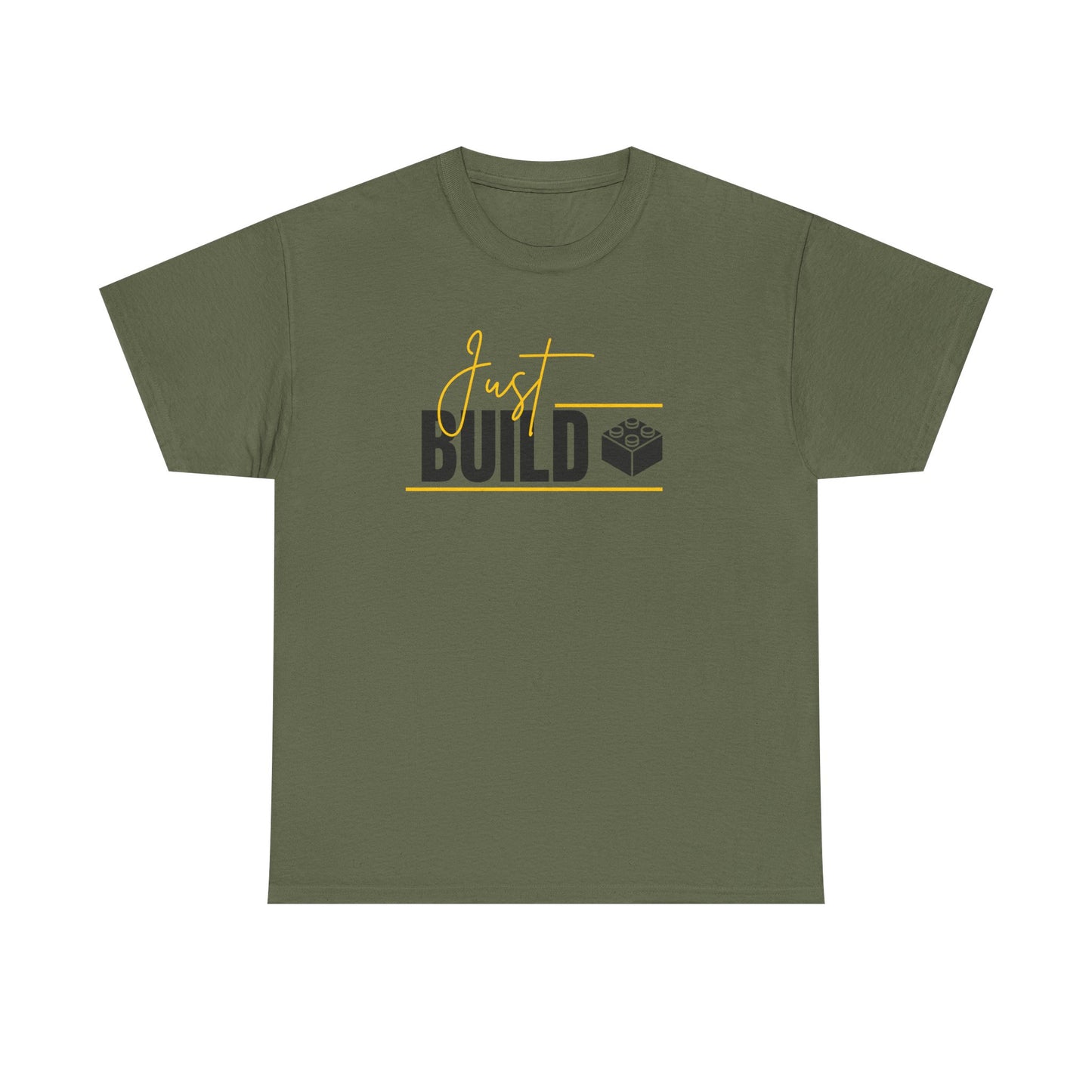 Yellow Just Build. LEGO Inspired T-shirt