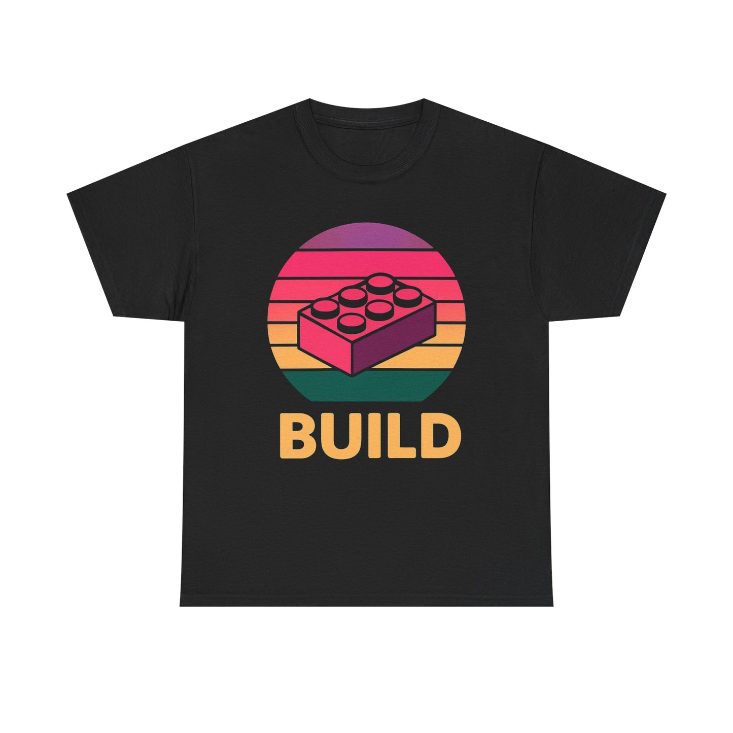 Retro Bright Build, LEGO Inspired T-shirt