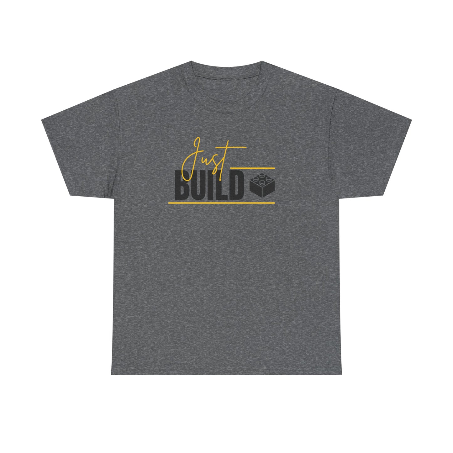 Yellow Just Build. LEGO Inspired T-shirt