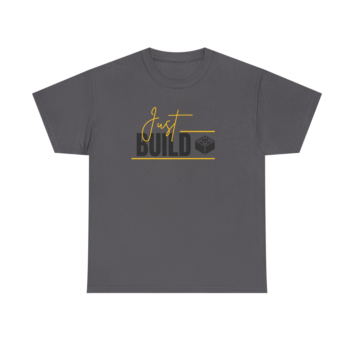 Yellow Just Build. LEGO Inspired T-shirt