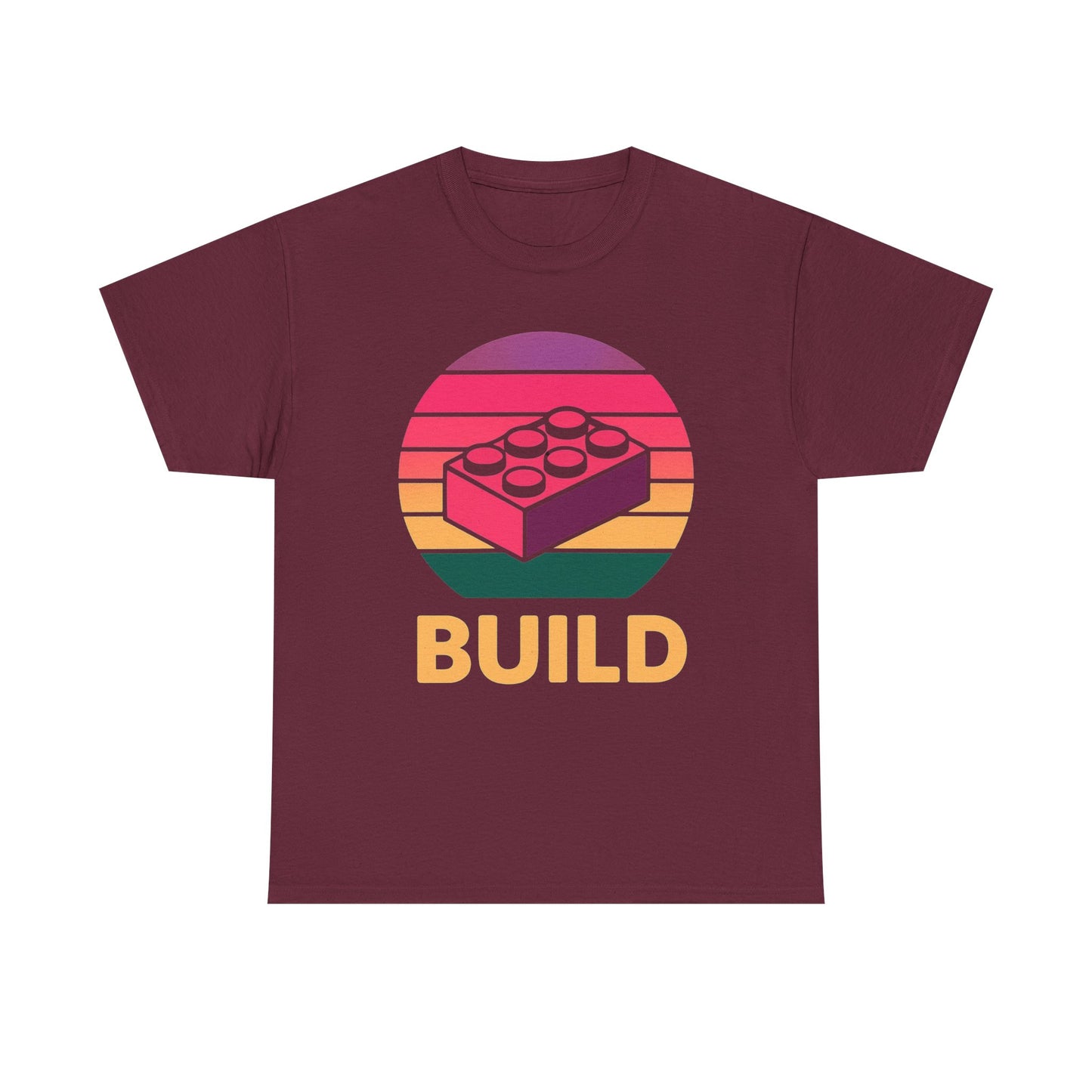 Retro Bright Build, LEGO Inspired T-shirt