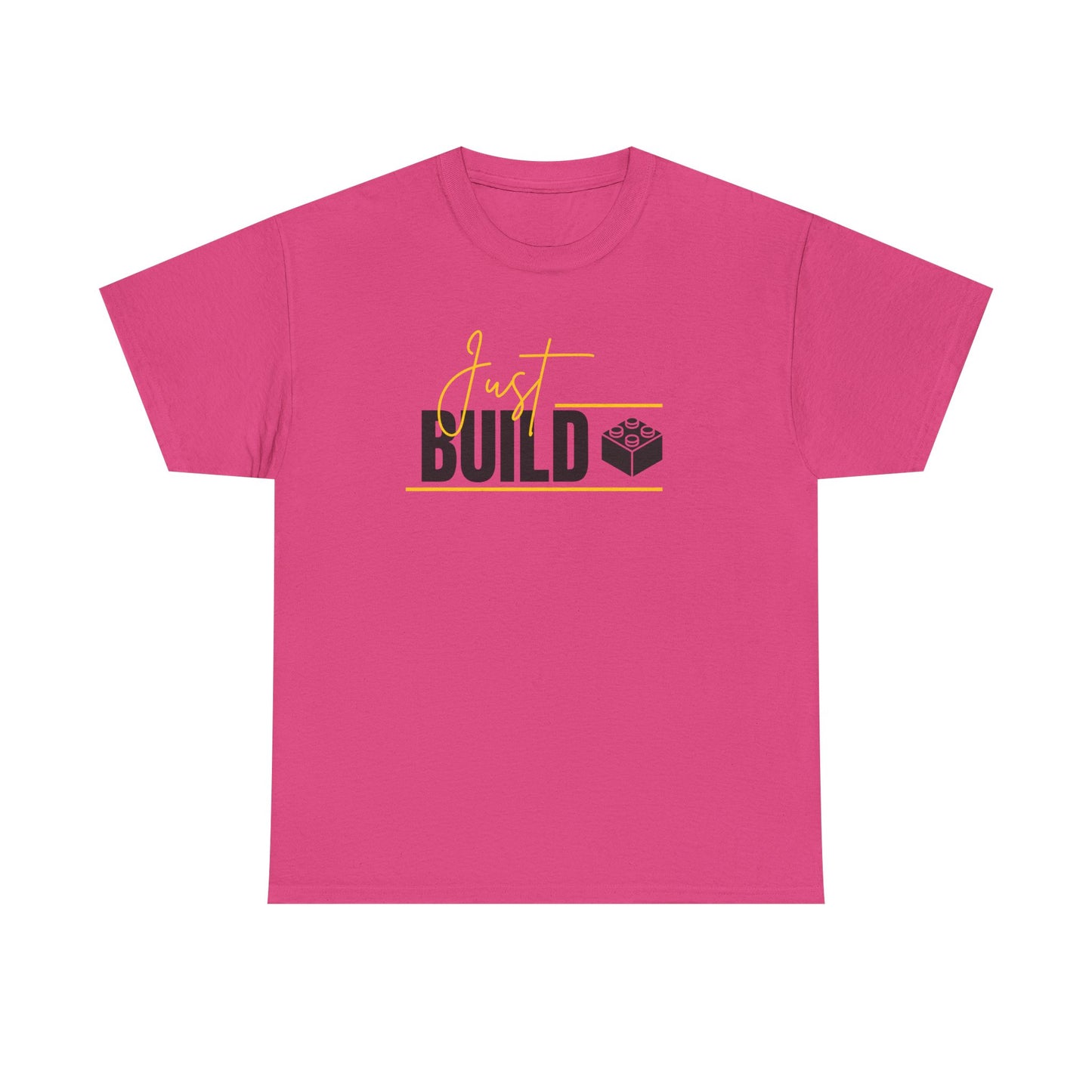 Yellow Just Build. LEGO Inspired T-shirt