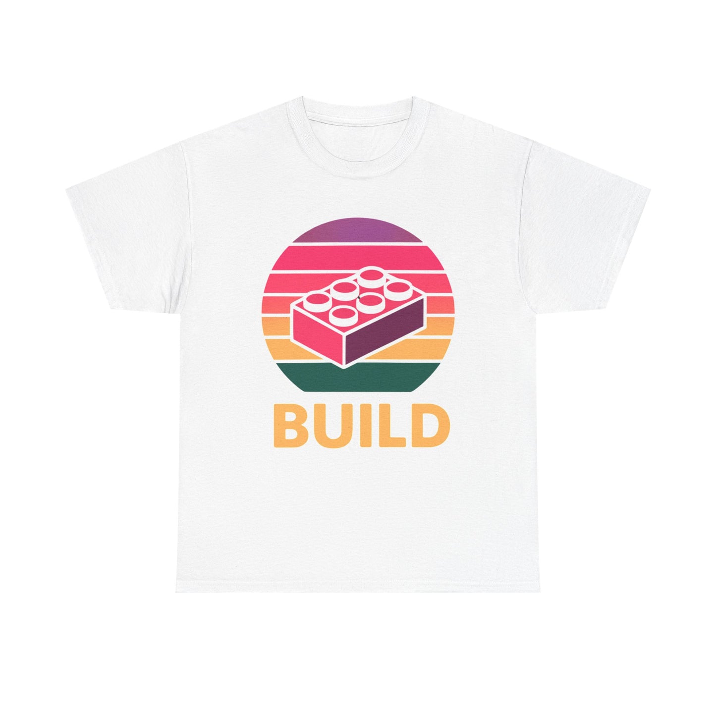 Retro Bright Build, LEGO Inspired T-shirt