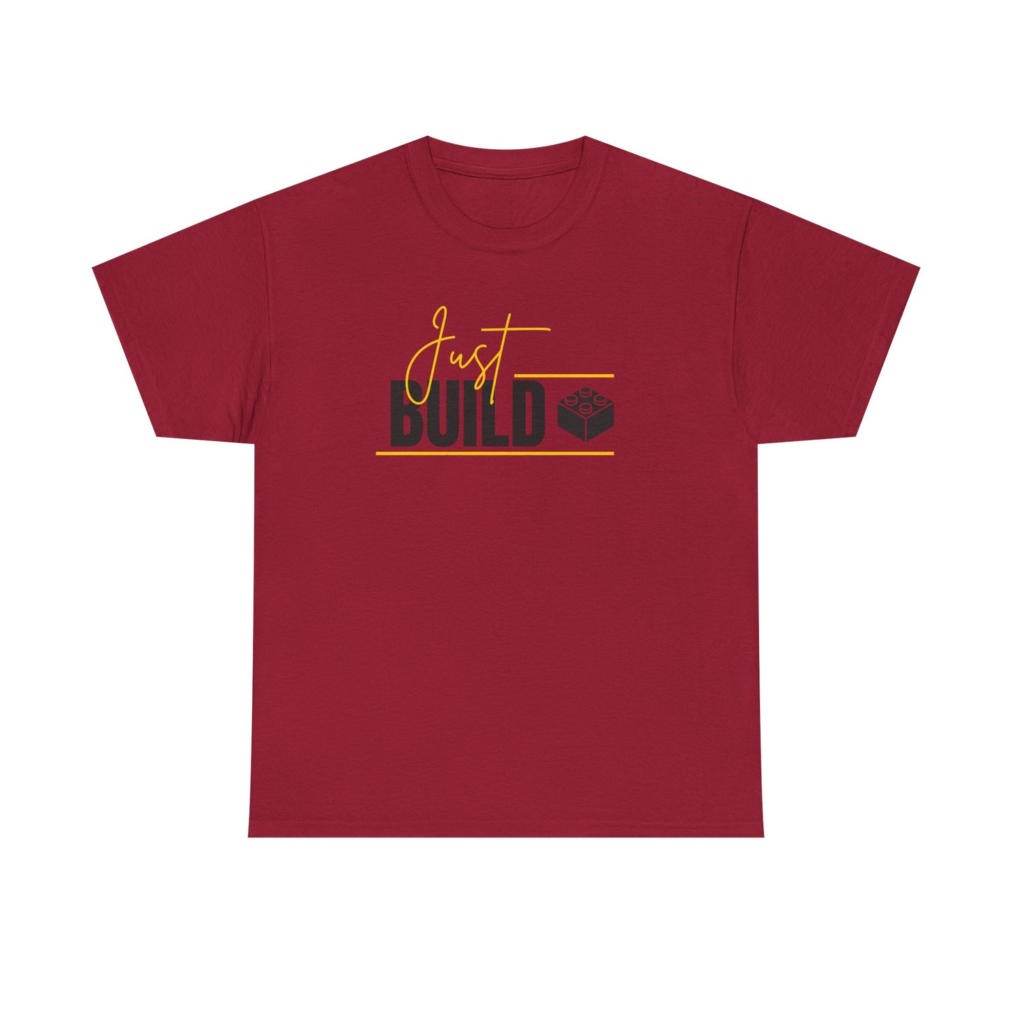 Yellow Just Build. LEGO Inspired T-shirt