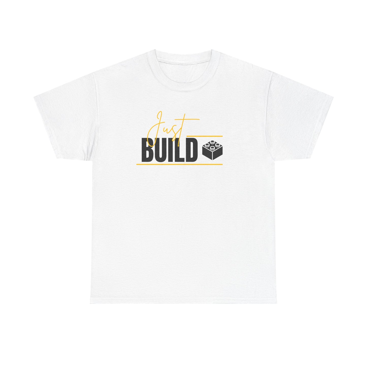 Yellow Just Build. LEGO Inspired T-shirt