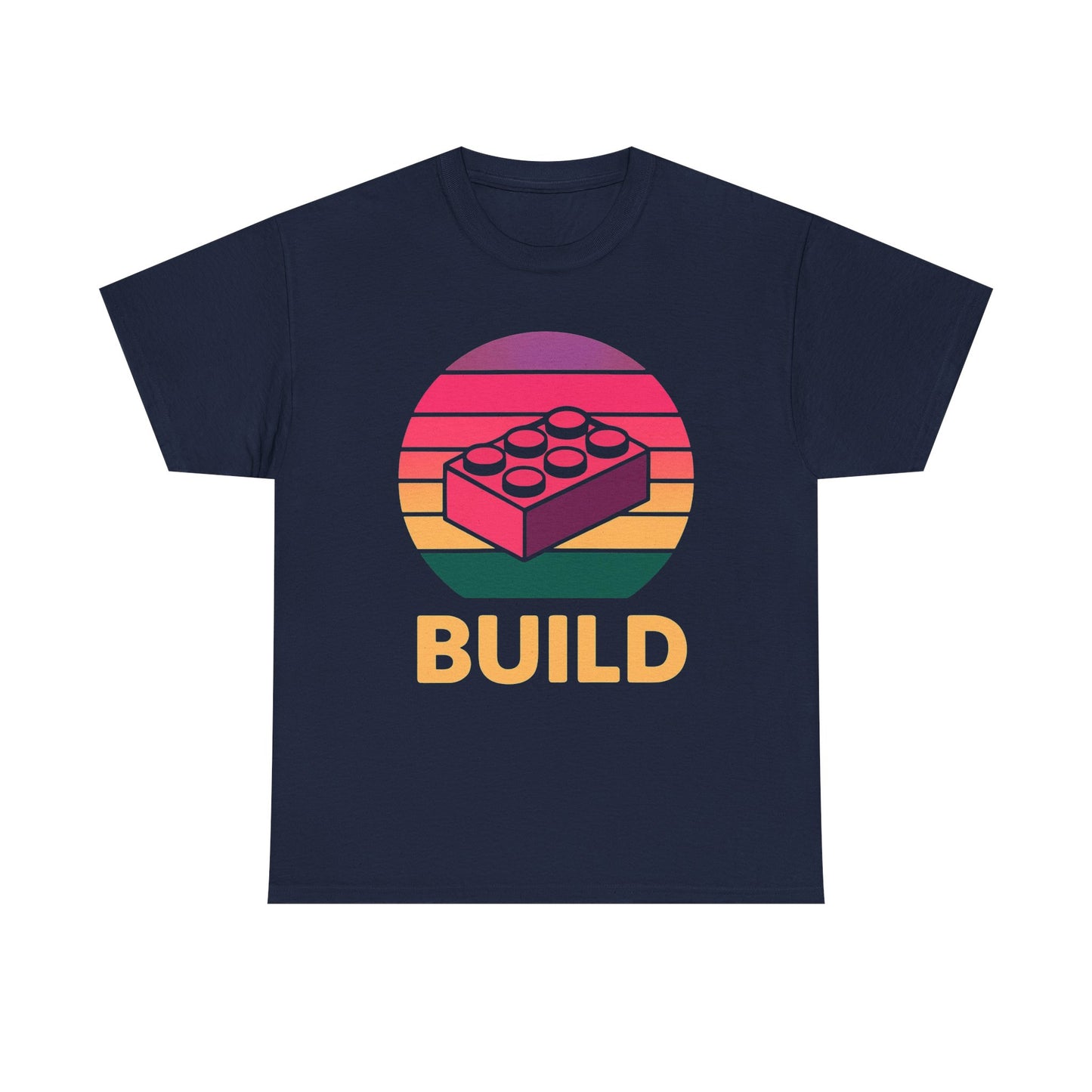 Retro Bright Build, LEGO Inspired T-shirt