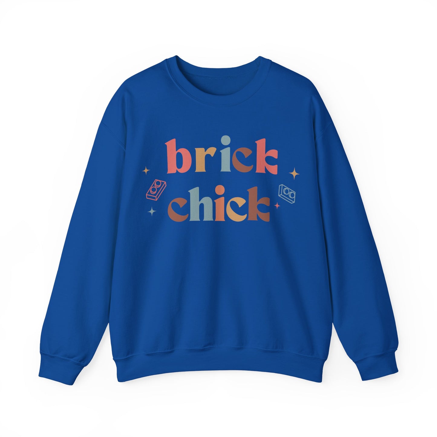 Brick Chick, LEGO Inspired Crewneck Sweatshirt