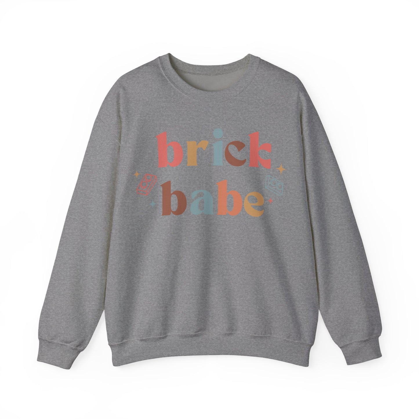 Brick Babe, LEGO Inspired Crewneck Sweatshirt