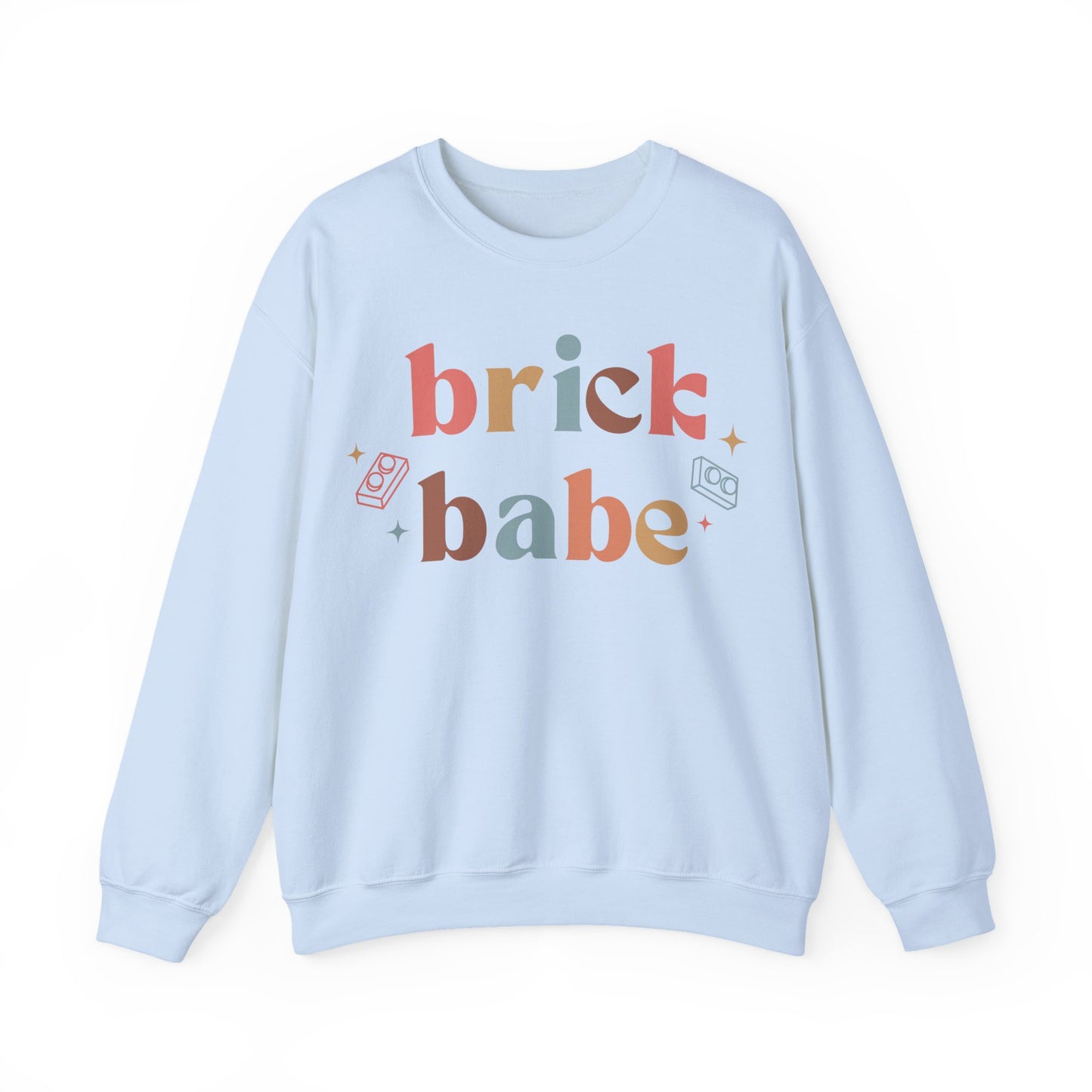 Brick Babe, LEGO Inspired Crewneck Sweatshirt