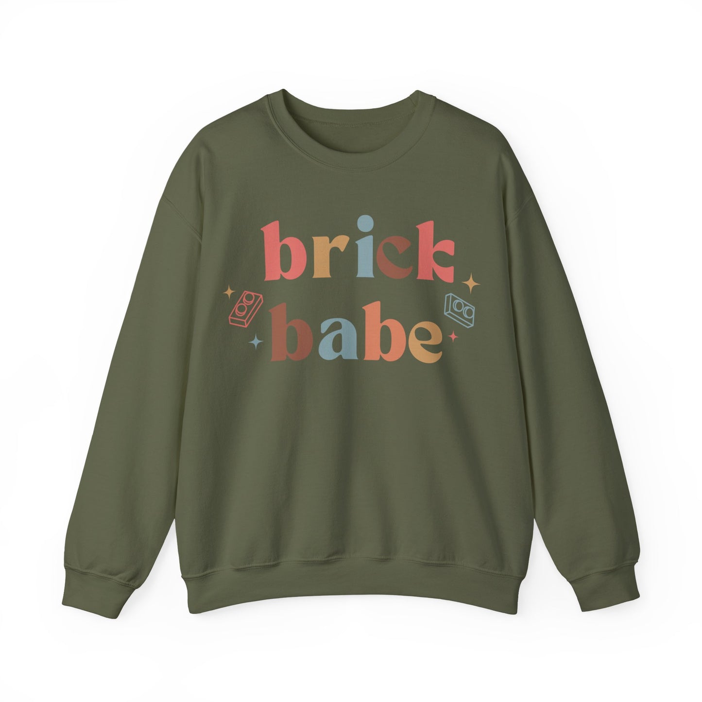 Brick Babe, LEGO Inspired Crewneck Sweatshirt