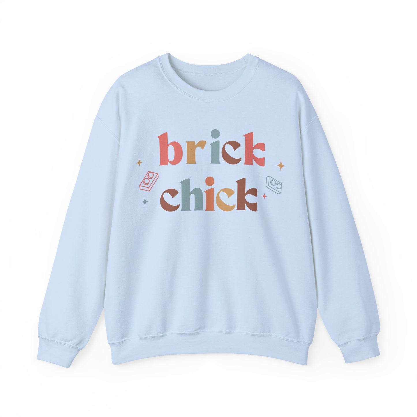 Brick Chick, LEGO Inspired Crewneck Sweatshirt