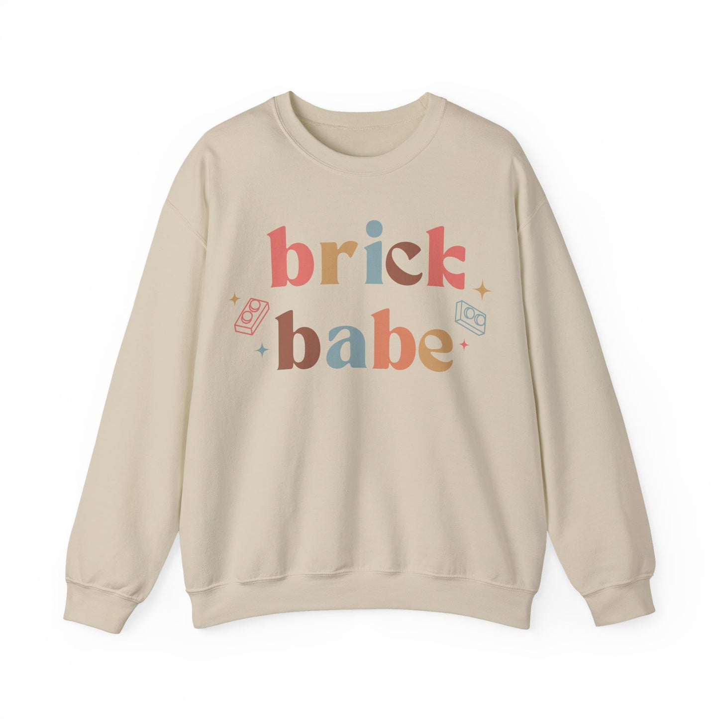 Brick Babe, LEGO Inspired Crewneck Sweatshirt