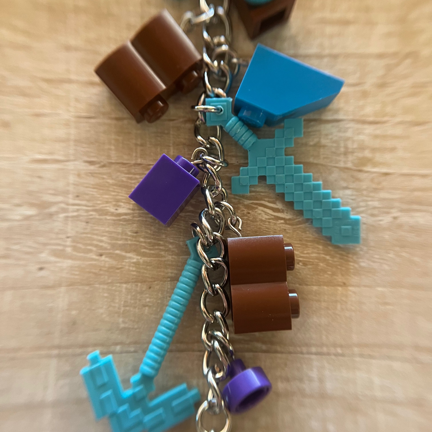 Lego Steve Minifigure Keychain